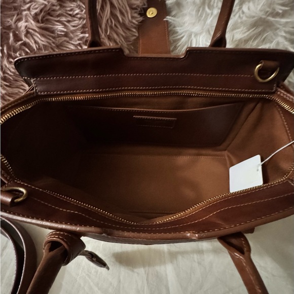 YSL Raffia Downtown Shoulder Bag - Picture 11 of 16